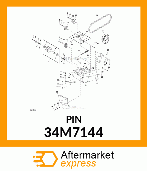 PIN, SPRING 34M7144