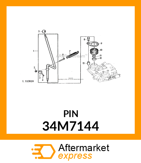 PIN, SPRING 34M7144