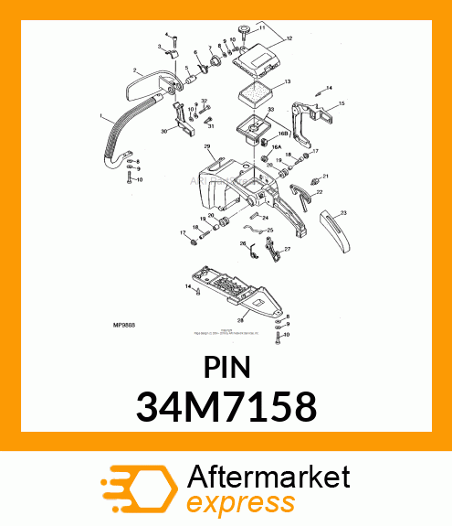 PIN, SPRING 34M7158