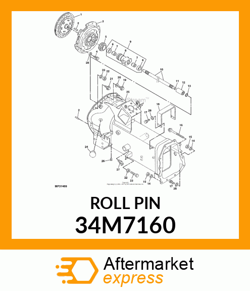 PIN, SPRING 34M7160