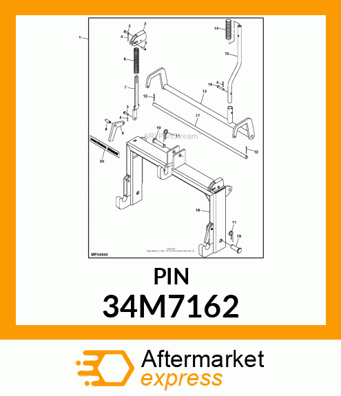 PIN, SPRING 34M7162