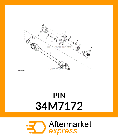 PIN, SPRING, COILED 34M7172