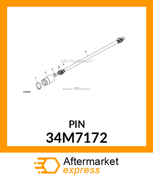 PIN, SPRING, COILED 34M7172