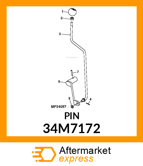 PIN, SPRING, COILED 34M7172