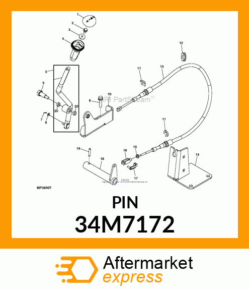 PIN, SPRING, COILED 34M7172