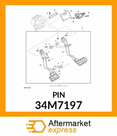 PIN, SPRING 34M7197