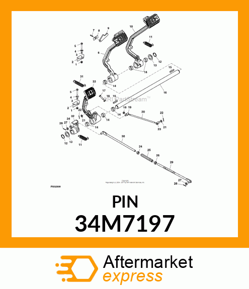 PIN, SPRING 34M7197