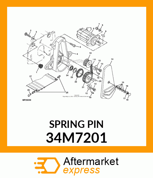 PIN, SPRING 34M7201