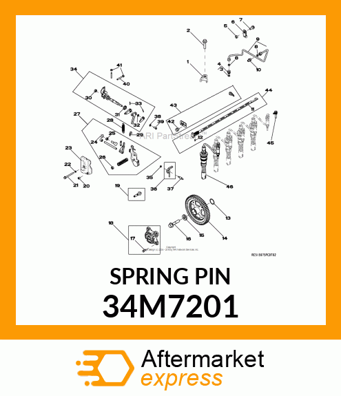 PIN, SPRING 34M7201