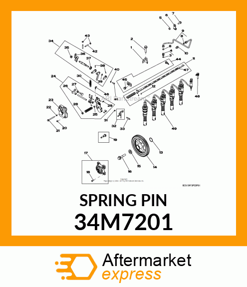 PIN, SPRING 34M7201