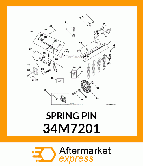 PIN, SPRING 34M7201