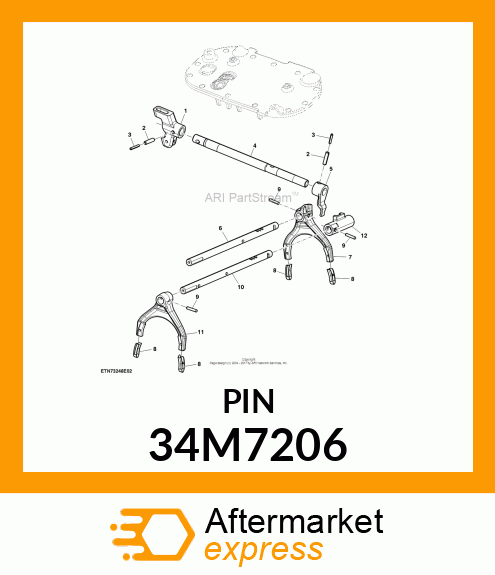 PIN, SPRING, COILED 34M7206