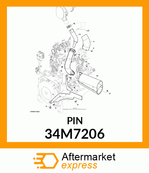 PIN, SPRING, COILED 34M7206