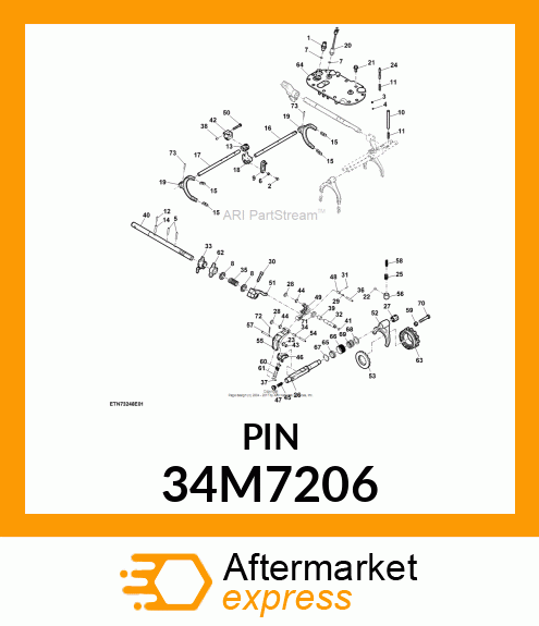 PIN, SPRING, COILED 34M7206