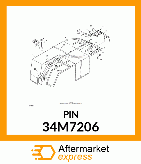 PIN, SPRING, COILED 34M7206