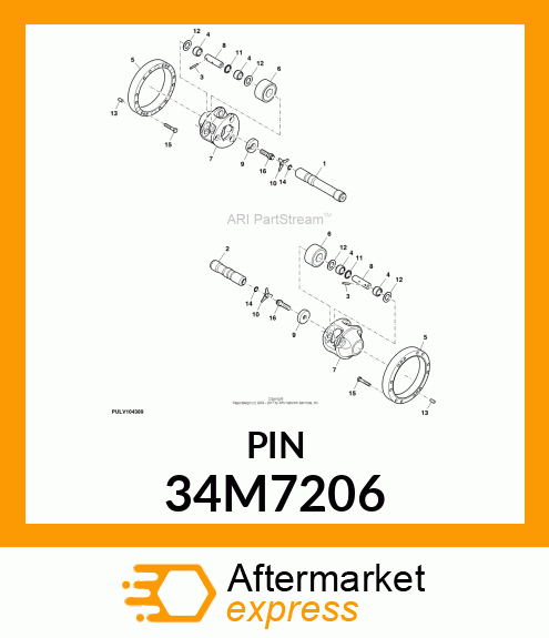 PIN, SPRING, COILED 34M7206