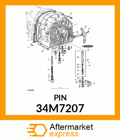 PIN, SPRING, COILED 34M7207