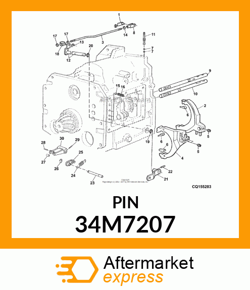 PIN, SPRING, COILED 34M7207