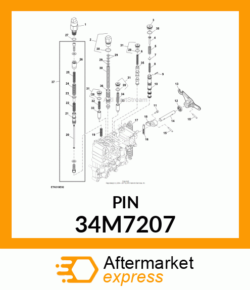 PIN, SPRING, COILED 34M7207