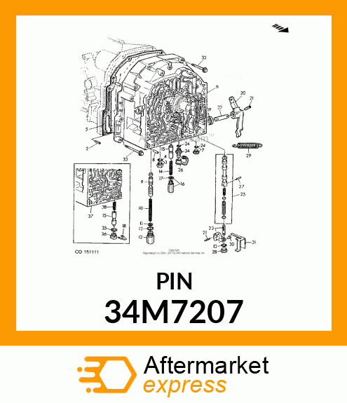 PIN, SPRING, COILED 34M7207