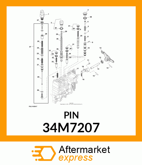 PIN, SPRING, COILED 34M7207