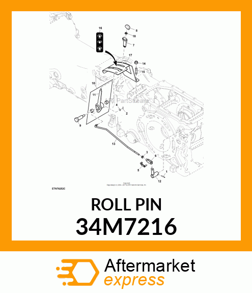 PIN, SPRING 34M7216