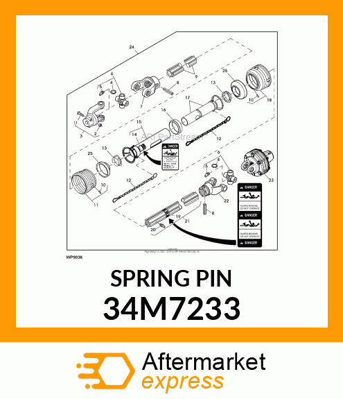 PIN, SPRING 34M7233