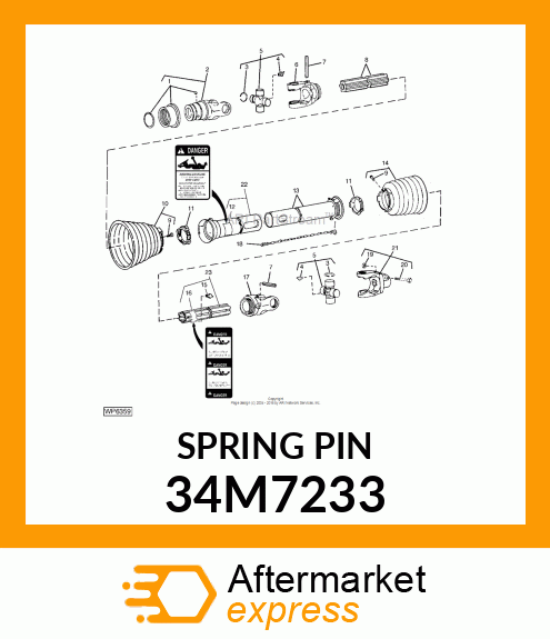 PIN, SPRING 34M7233