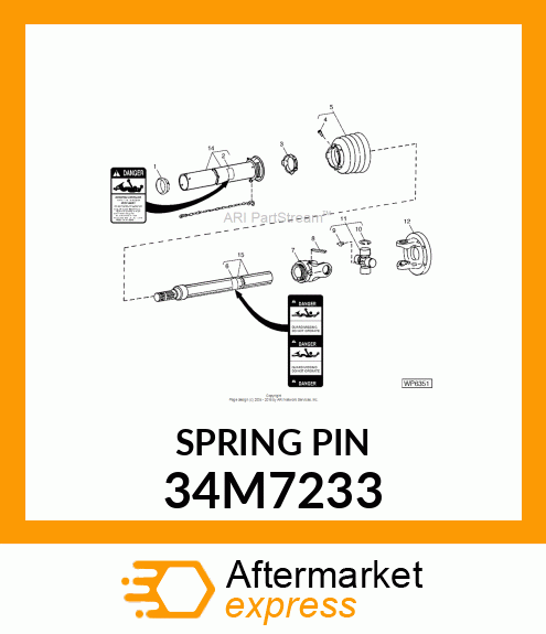 PIN, SPRING 34M7233