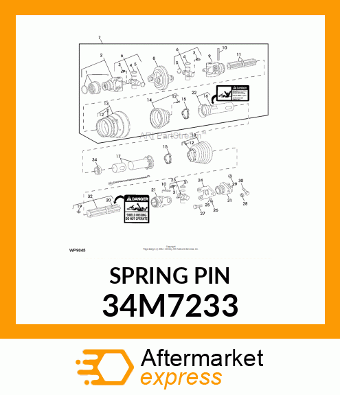 PIN, SPRING 34M7233