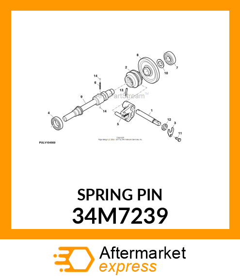 PIN, COILED SPRING 34M7239