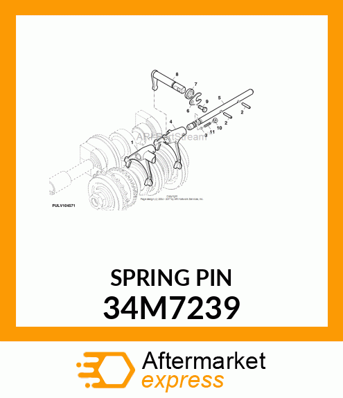 PIN, COILED SPRING 34M7239