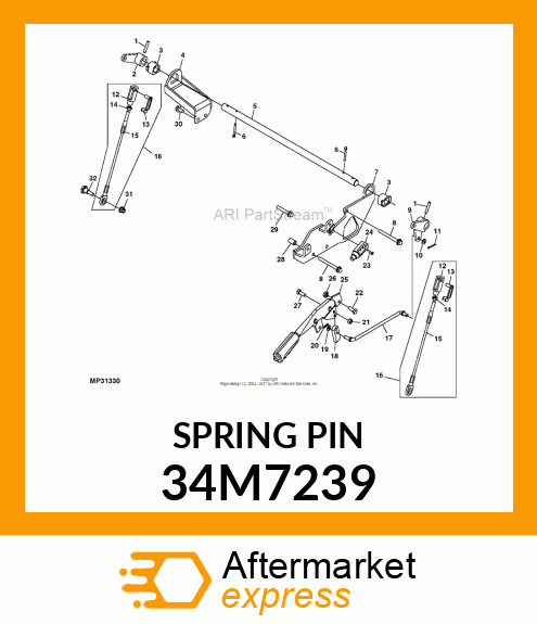 PIN, COILED SPRING 34M7239