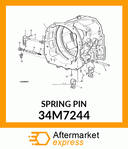 PIN, SPRING, COILED 34M7244