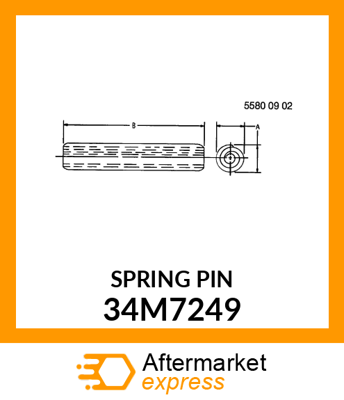 PIN, SPRING, COILED 34M7249