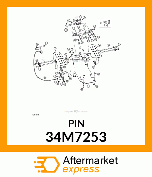 PIN, SPRING, COILED 34M7253