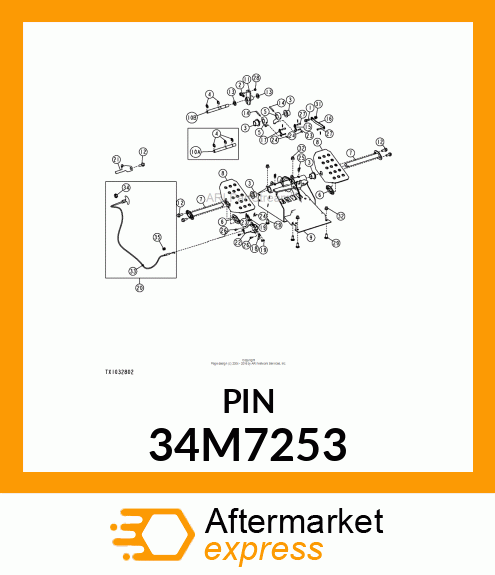 PIN, SPRING, COILED 34M7253