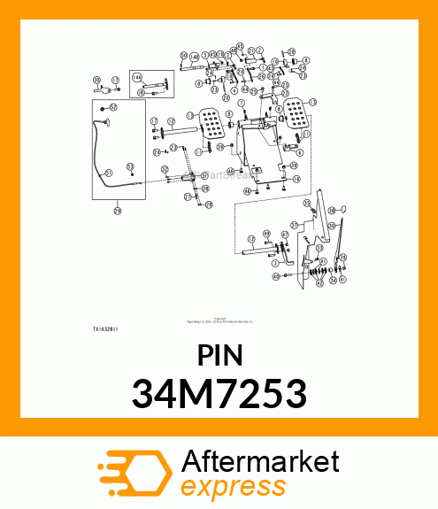 PIN, SPRING, COILED 34M7253