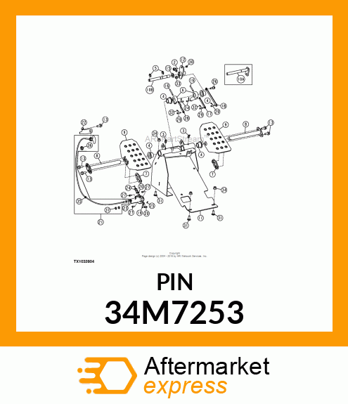 PIN, SPRING, COILED 34M7253