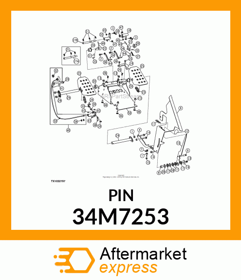 PIN, SPRING, COILED 34M7253