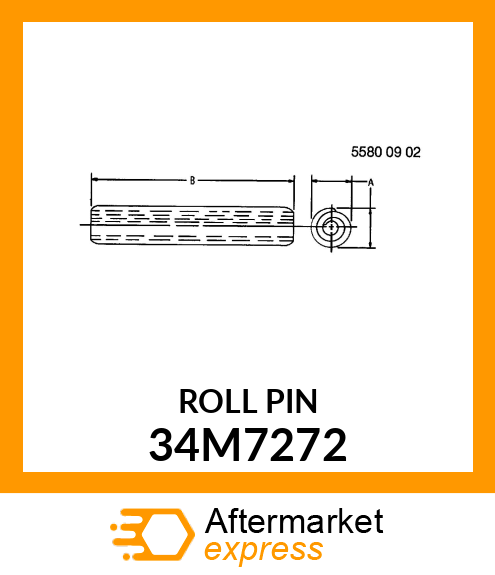 PIN, SPRING, COILED 34M7272