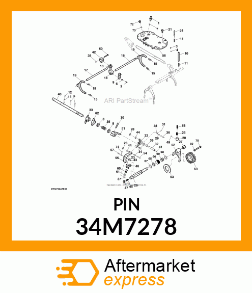 PIN, SPRING, COILED 34M7278