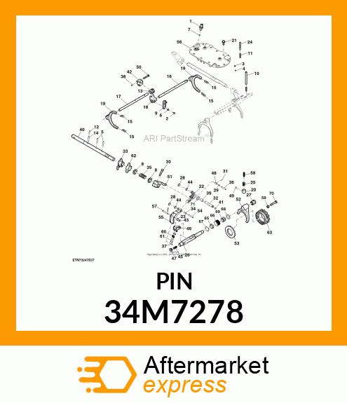 PIN, SPRING, COILED 34M7278