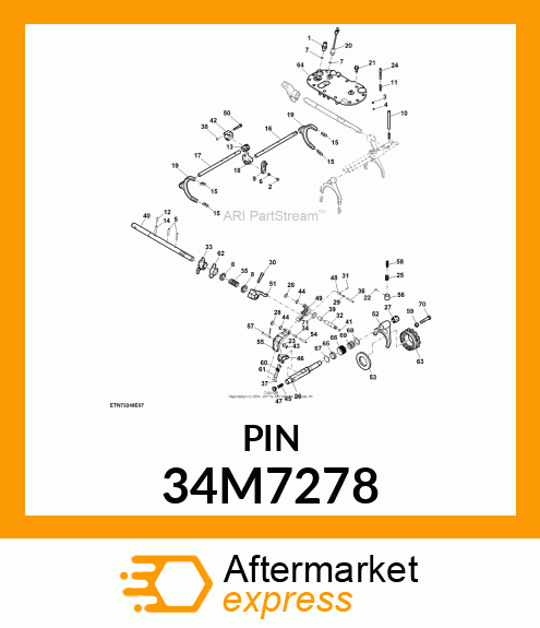 PIN, SPRING, COILED 34M7278