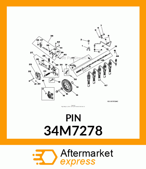 PIN, SPRING, COILED 34M7278