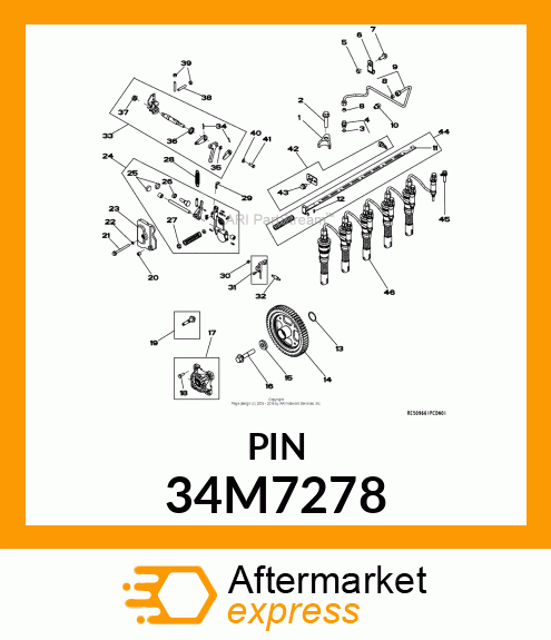 PIN, SPRING, COILED 34M7278