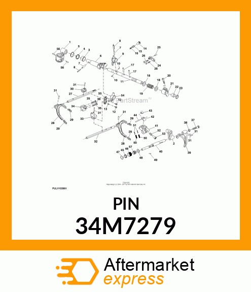 PIN, SPRING, COILED 34M7279