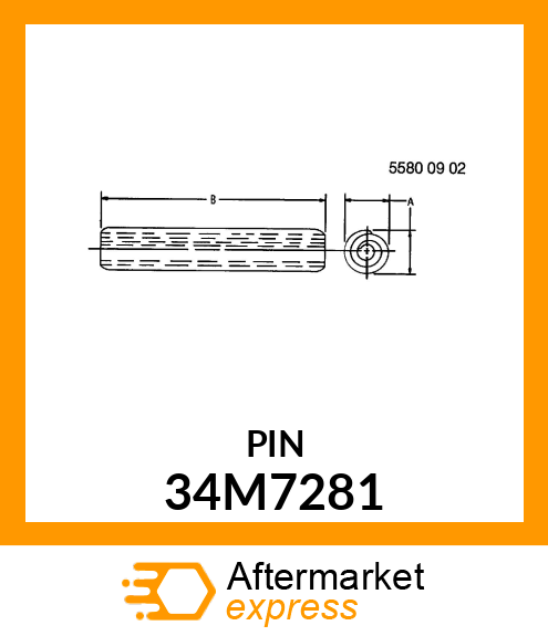 PIN, SPRING, COILED 34M7281