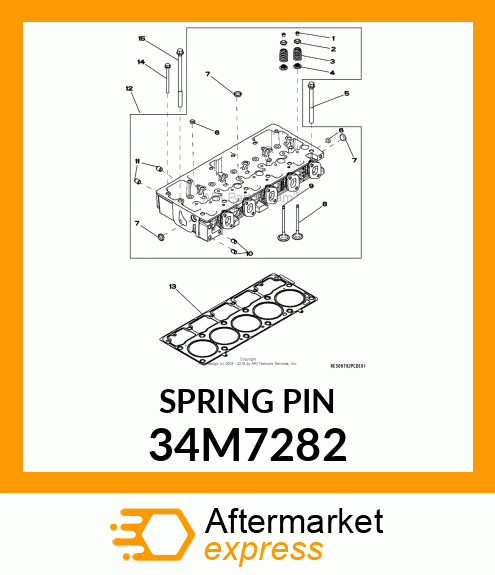 PIN, SPRING 34M7282