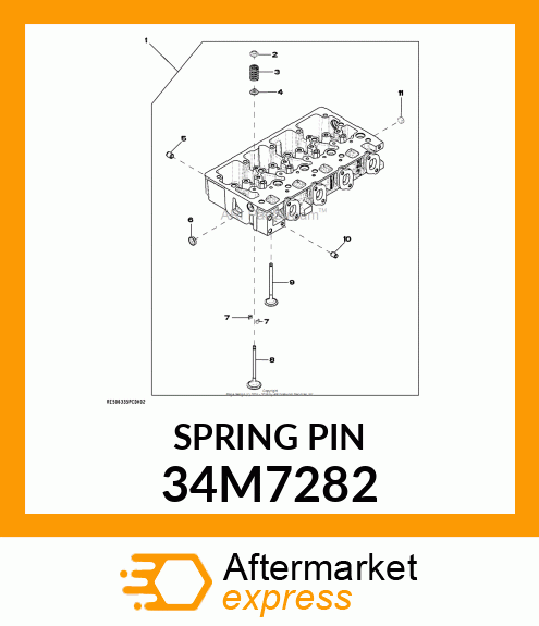 PIN, SPRING 34M7282